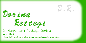 dorina rettegi business card